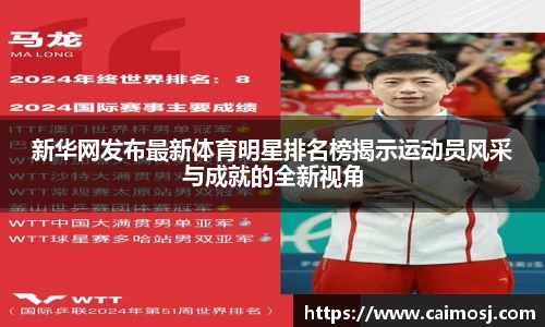 新华网发布最新体育明星排名榜揭示运动员风采与成就的全新视角
