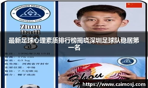 最新足球心理素质排行榜揭晓深圳足球队稳居第一名