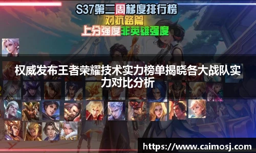 权威发布王者荣耀技术实力榜单揭晓各大战队实力对比分析